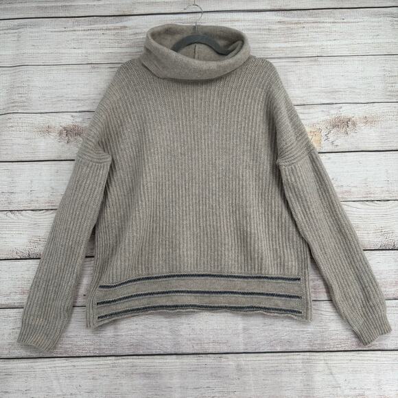 prAna Funen Loop Tunic Sweater Womens XL Gray Oatmeal Blew - Picture 1 of 12